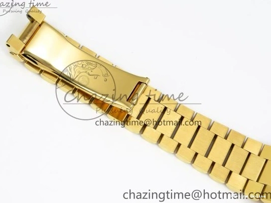 0420 WaterResistant Day Date 36 YG RAF 1:1 Best Edition Brown Oman Dial Diamonds Bezel on YG Bracelet A 1518